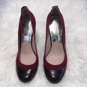 Burgundy pumps